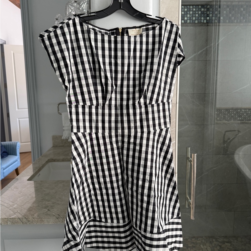 Kate Spade Gingham Fiorella Mini Dress - Picture 8 of 11